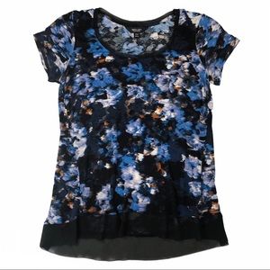 Simply Vera Vera Wang Watercolor Blouse with trim